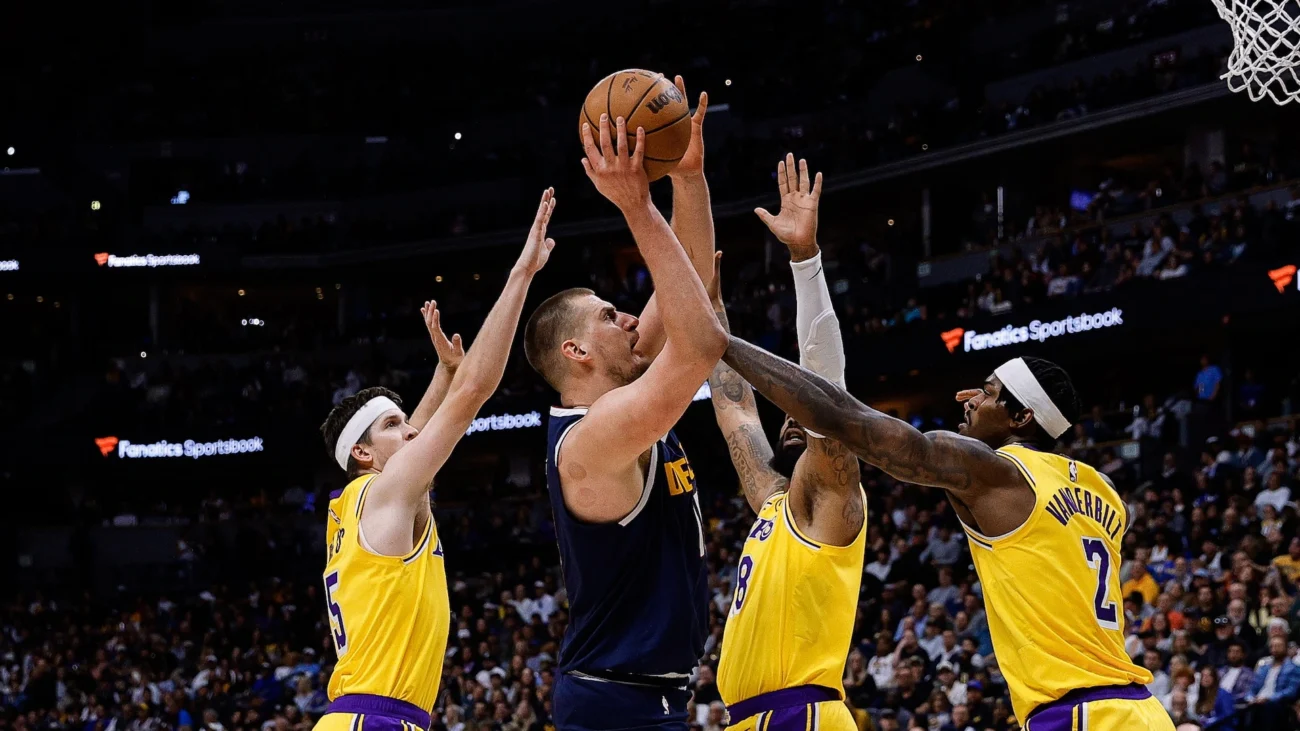 lakers vs denver nuggets match player stats