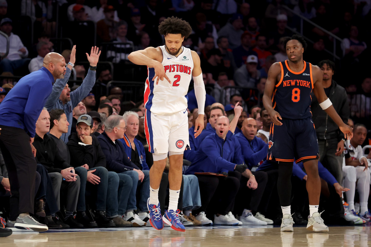 detroit pistons vs knicks timeline