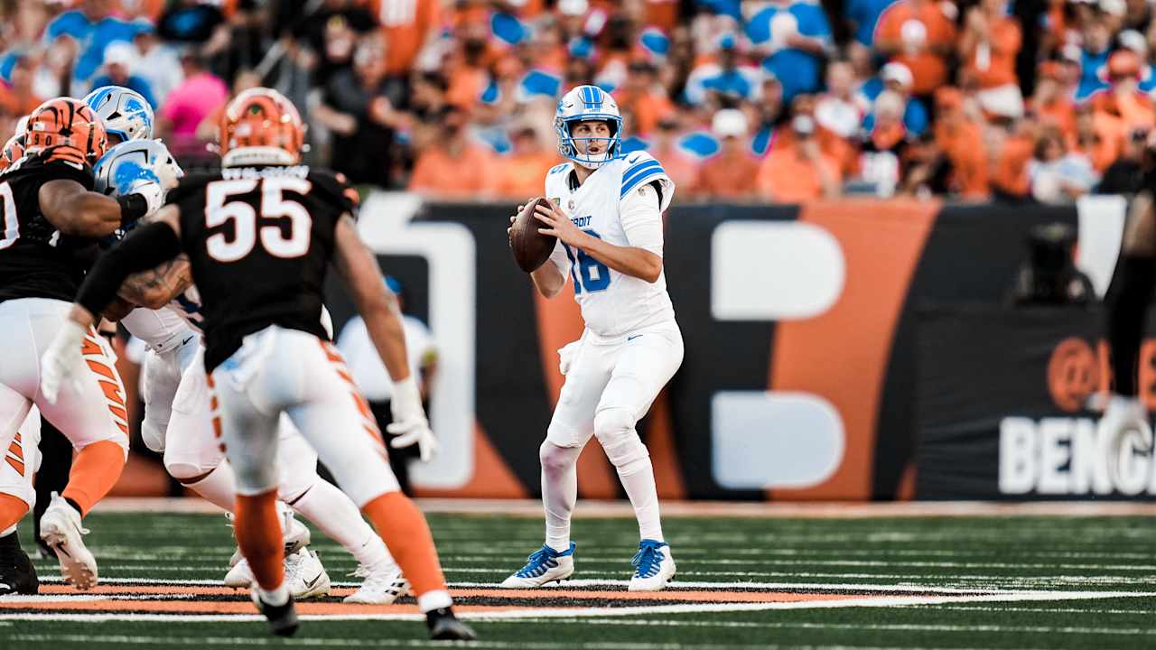 detroit lions vs bengals match player stats