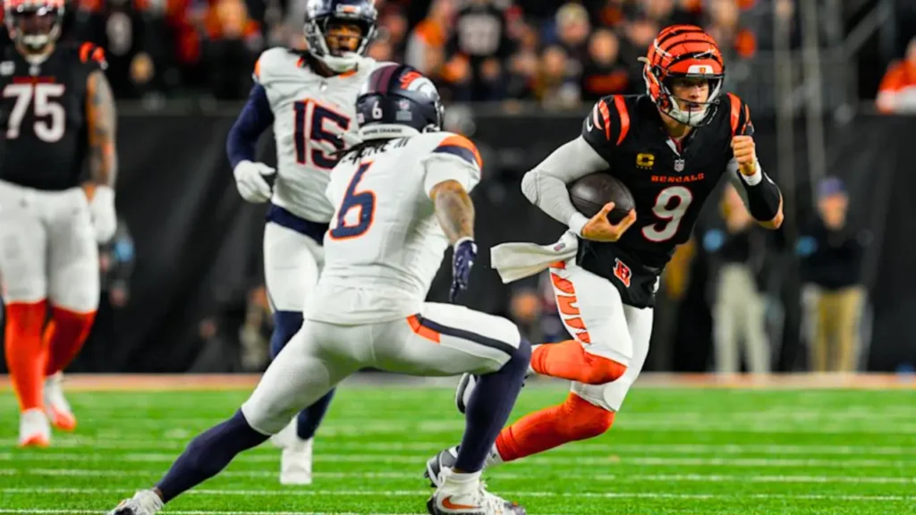bengals vs denver broncos match player stats