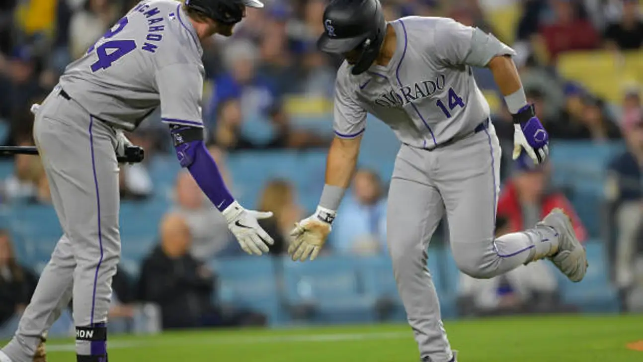 colorado rockies vs dodgers match player stats