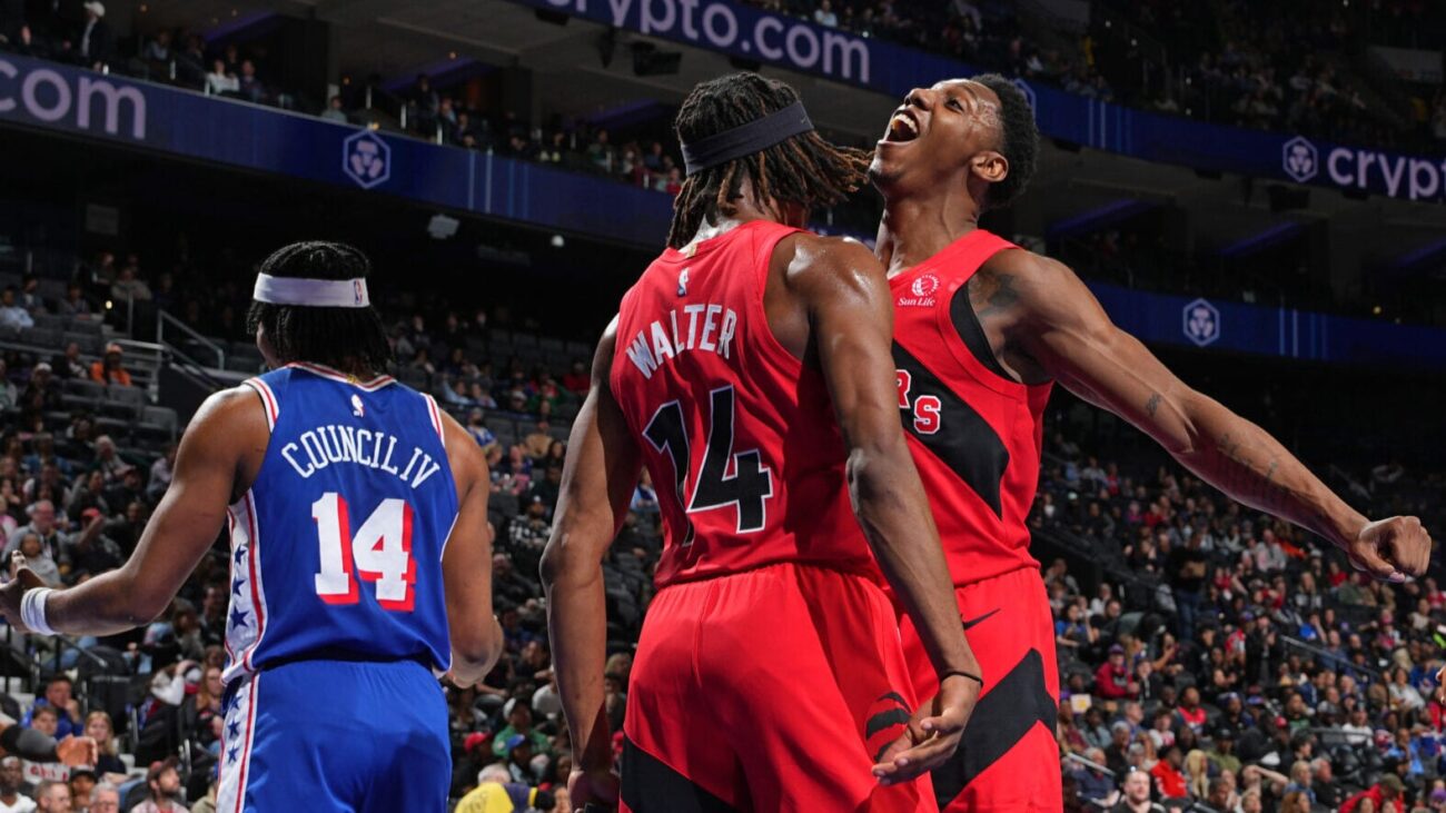 toronto raptors vs 76ers match player stats