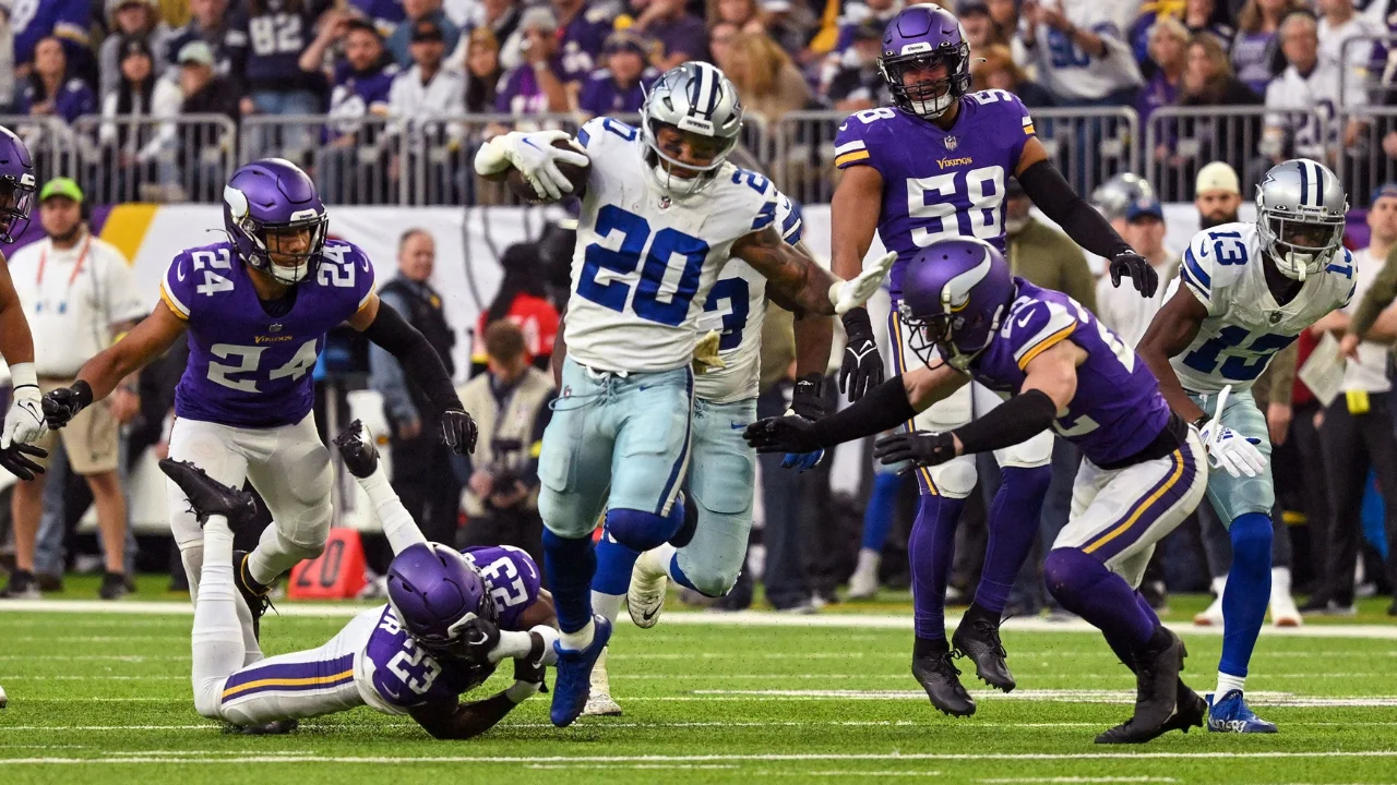 minnesota vikings vs dallas cowboys match player stats