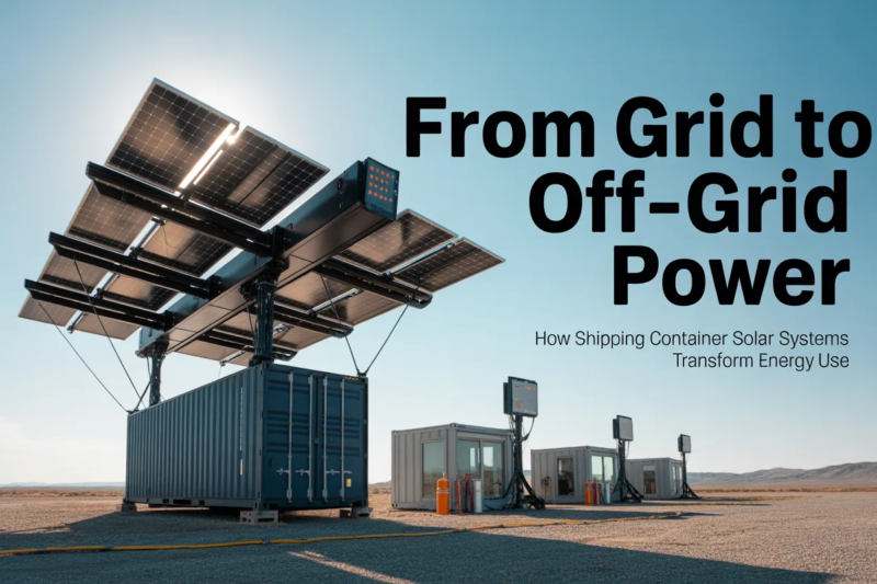 From Grid to Off-Grid: How a Shipping Container Solar System Powers the Modern Energy Use