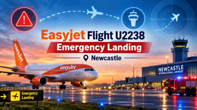 EasyJet Flight U2238 Emergency Landing Newcastle