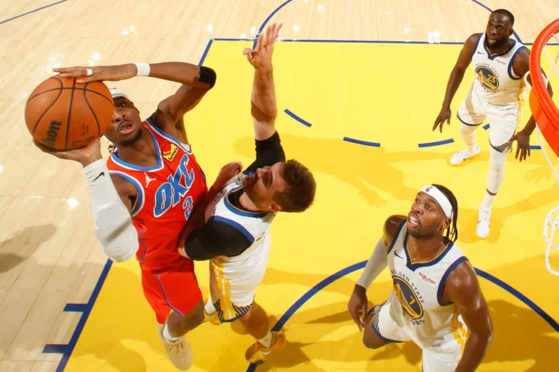 Oklahoma City Thunder vs Golden State Warriors Match Player Stats